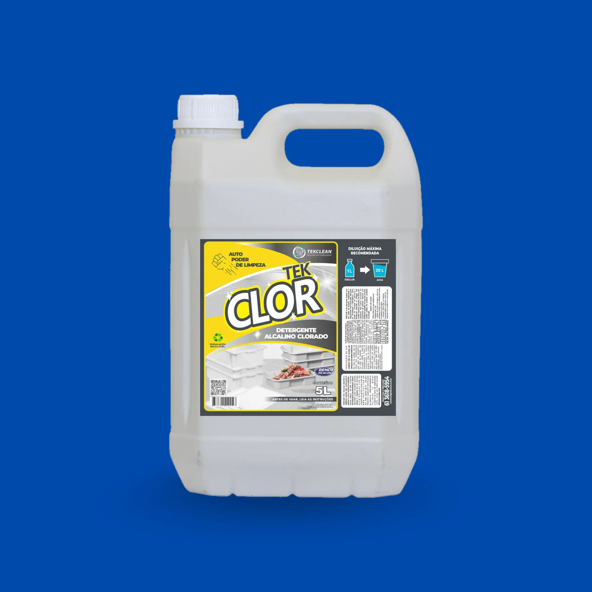 TEK CLOR - DETERGENTE CLORADO EM GEL