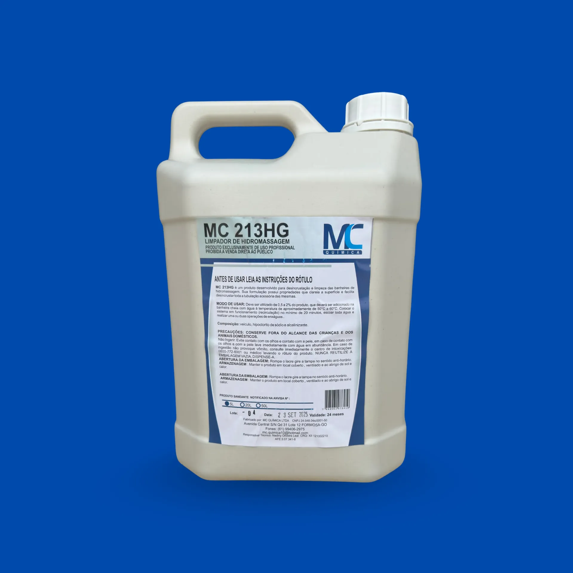 MC 213HG - LIMPA HIDROMASSAGEM