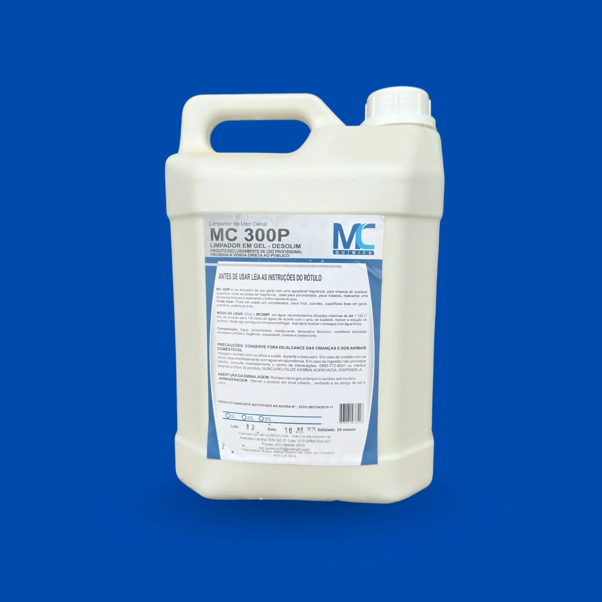 MC 300P - DESINFETANTE EM GEL DESOLIM